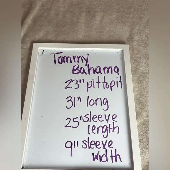 Tommy Bahama Men’s 100% Linen Long Sleeve Cruise wear Button Up Shirt Tropical L - Picture 12 of 13